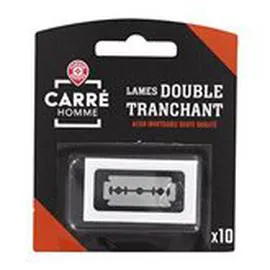 MARQUE REPÈRE, CARRÉ HOMME Lames de rasoir 2 lames x10