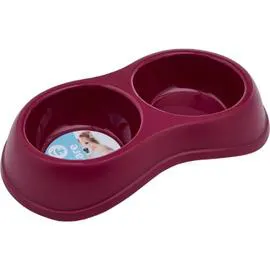 Ecuelle pour chien double bol (l'unité)