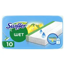 Recharge Lingettes Humides Pour Balai Attrappe-Poussière (x10 )