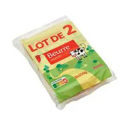 Beurre doux (2x250g)