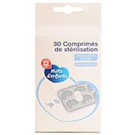 MARQUE REPÈRE, MOTS D'ENFANTS Comprimés de stérilisation x30 x30