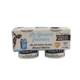 Yaourt nature brassé (4x125g)