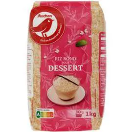 AUCHAN Riz rond pour dessert 1kg