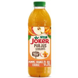 JOKER Jus de fruits et Légumes Pomme, Orange et Courge 90cl