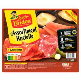 Assortiment charcuterie Jambon Serrano Rosette Chorizo (260g)