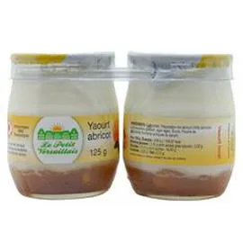 Yaourt nature sur lit d'abricot (2x125g)