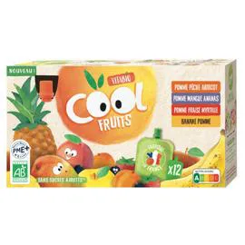 Compote assortiment de 4 recettes Bio (1,08kg)