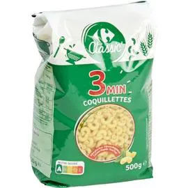 CARREFOUR CLASSIC' Pâtes Coquillettes 3 min 500g