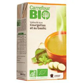 CARREFOUR BIO Soupe bio aux courgettes et au basilic 1l