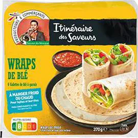 ITINÉRAIRE DES SAVEURS Wraps de blé - Saveur du Mexique 370g