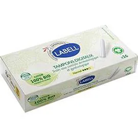 Tampons digitaux coton 100% BIO Normal (x16)