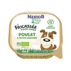 Pâtée pour chien Adulte à la fricassée de poulet & de légumes sans céréales (300g)