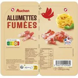 AUCHAN Allumettes fumées 2x100g