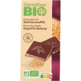 Chocolat noir quinoa soufflé (100g)