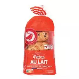 Pains au lait aux pépites de chocolat (350g)