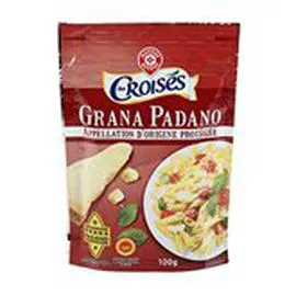 MARQUE REPÈRE, LES CROISÉS Grana Padano Râpé - 28% MG 100g