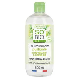 Eau micellaire Aloe purifiante bio (500ml)