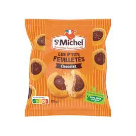 Biscuits les p'tits feuilletés chocolat (80g)