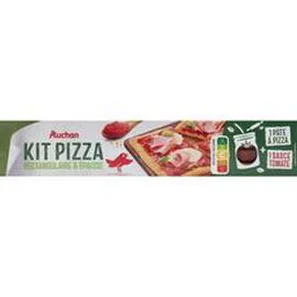 AUCHAN Kit pour pizza rectangulaire 600g