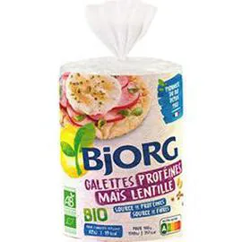 Galettes protéines maïs lentille Bio (100g)