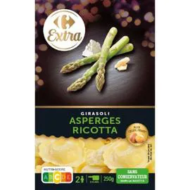 Pâtes fraîches Girasoli asperges ricotta (250g)