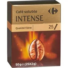 Café soluble intense (25x2g)