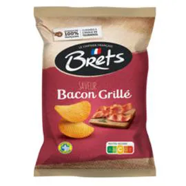 Chips ondulées saveur bacon grillé (125g)