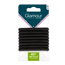 Elastiques Epais Noir (x8)