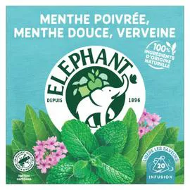 Infusion menthe poivrée menthe douce verveine (x20)