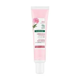 Crème Visage Riche Apaisante À La Pivoine Bio Pour Peaux Sensibles Et Sèches (40ml)