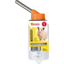 Biberon en Plastique S pour Rongeurs 100ml (100g)