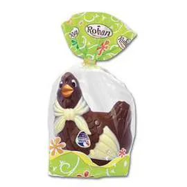 Poule choc lait moulage décoré (325g)