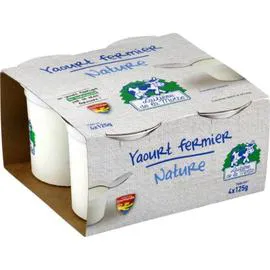 Yaourt nature (4x125g)