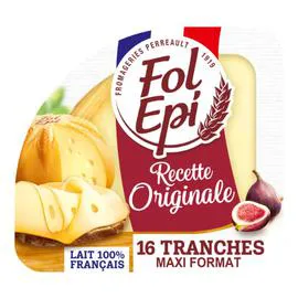 Fromage en tranches Tendre fruitée 16 tranches (308g)