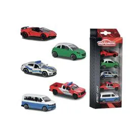 Coffret 5 véhicules en métal (l'unité)