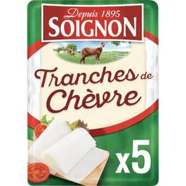 SOIGNON Fromage en Tranches de Chévre pour Sandwich 150g