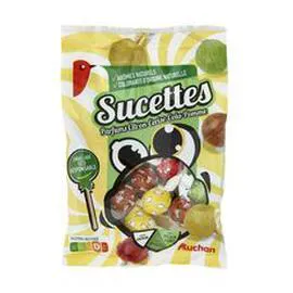 Sucettes parfums citron cerise cola pomme (180g)