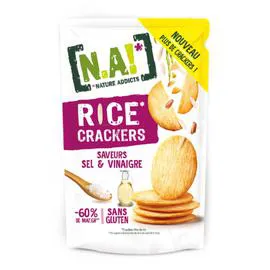N.A!, NATURE ADDICTS Rice crackers saveurs sel & sans gluten 85g