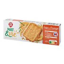Biscuits Nat&Vie Soja/orange (200g)