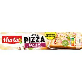HERTA Pâte à pizza épaisse et rectangulaire 540g