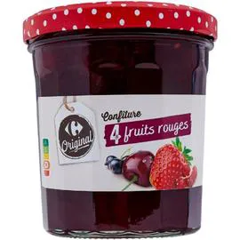 CARREFOUR ORIGINAL Confiture 4 fruits rouges 370g