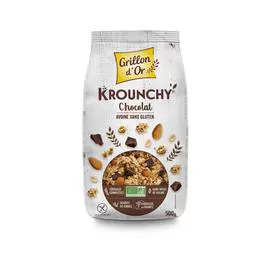 Grillon D'Or Krounchy Chocolat & Avoine Sans Gluten Bio (500g)