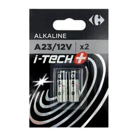 CARREFOUR Pile Alcaline A23 I-TECH+ x2