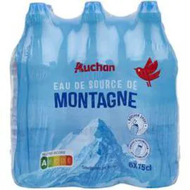 Eau de source montagne bouchon sport (6x75cl)