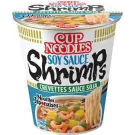 NISSIN, CUP NOODLES Soupe de nouilles Japonaises Crevettes 63g