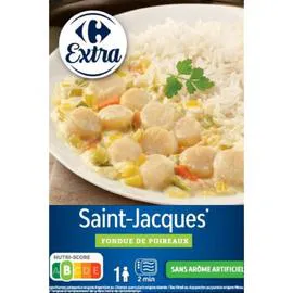 Plat cuisiné Saint-Jacques riz poireaux (280g)