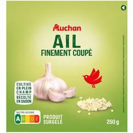 AUCHAN Ail coupé 250g