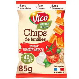 VICO Chips de lentilles tomate mozzarella 85g
