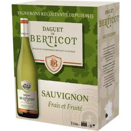 Vin blanc Sauvignon (3l)