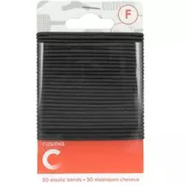 Elastiques cheveux noirs (x30)